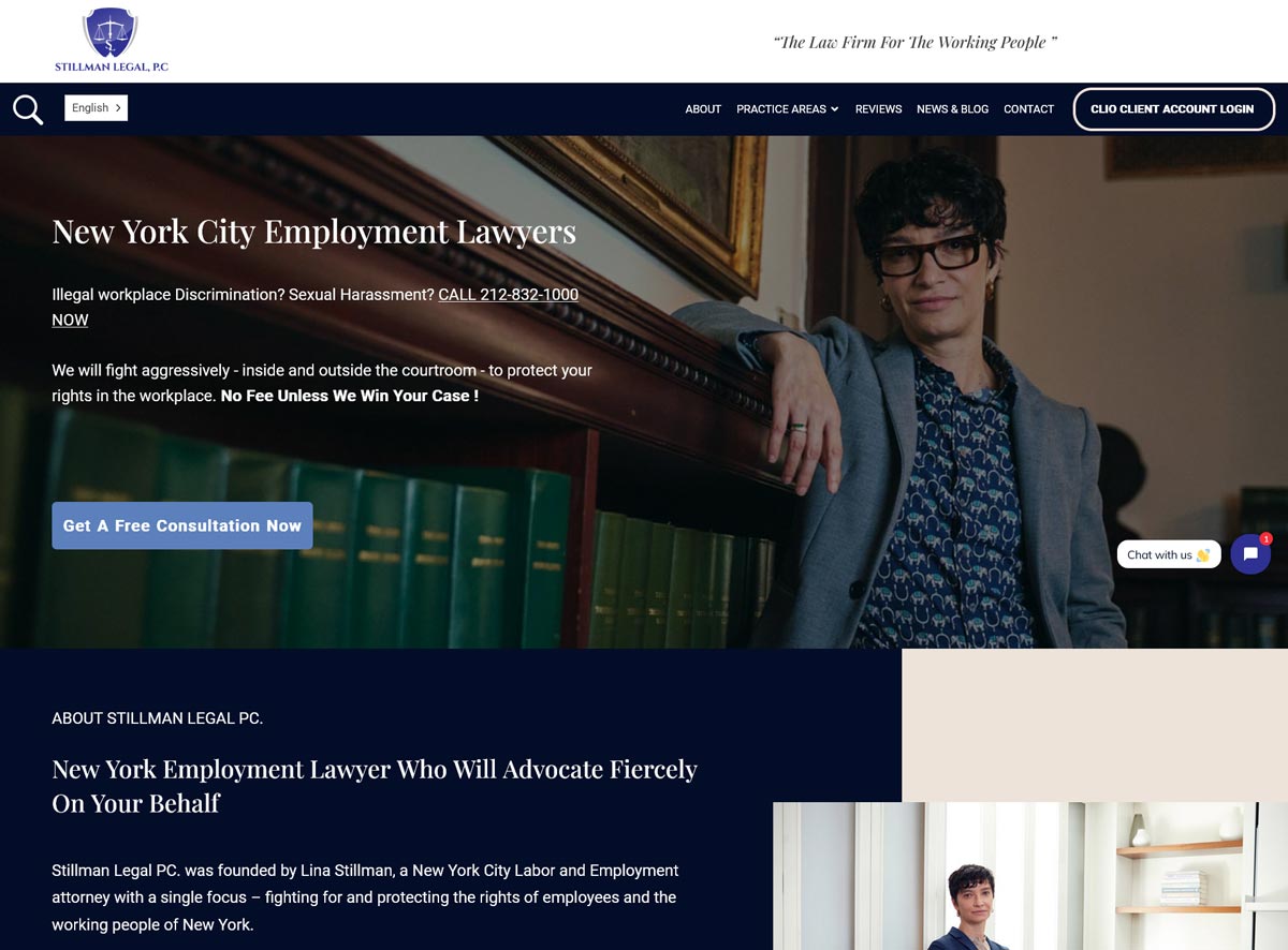 A professional, high-converting law firm website