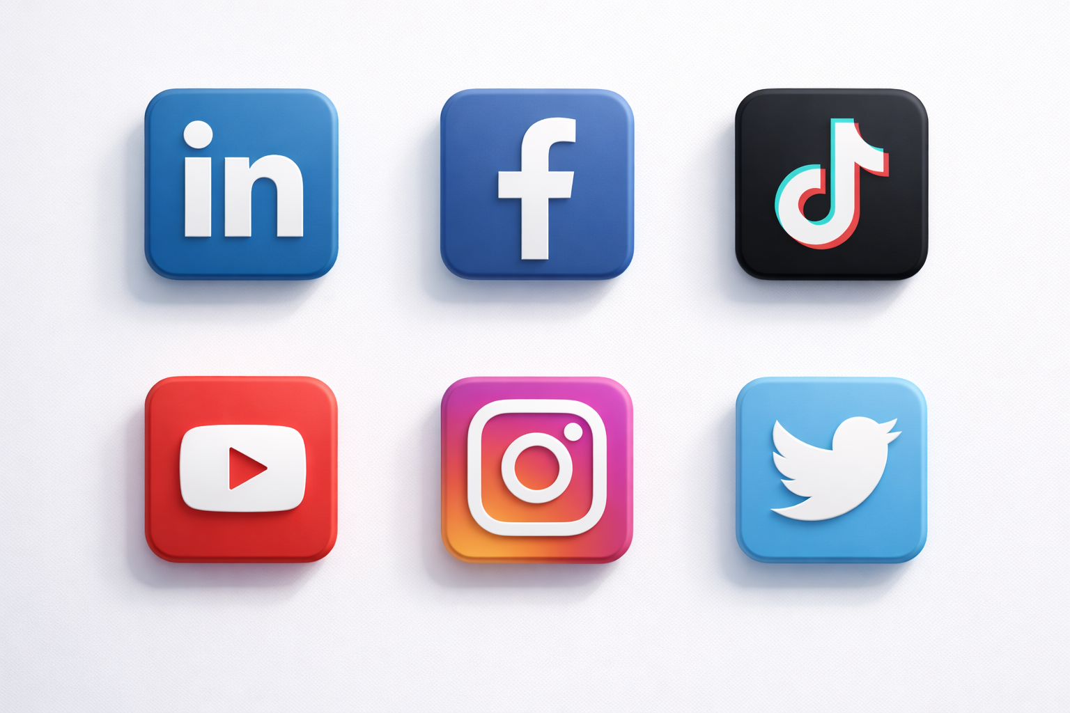 Image of some of the most popular social media logo icons