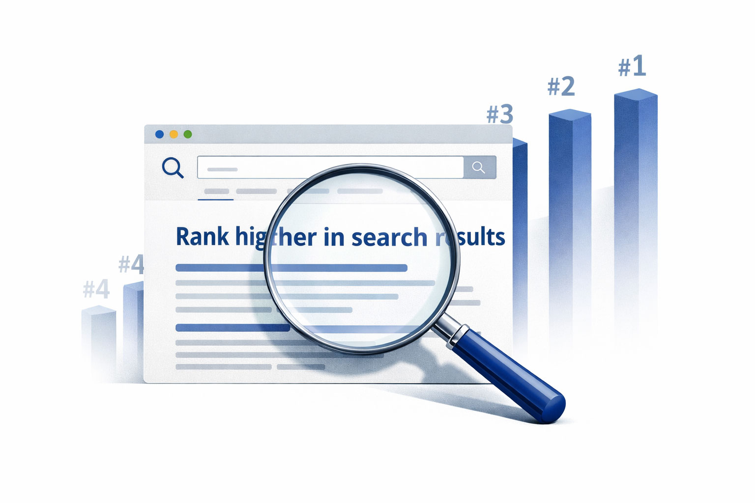 Illustrative image showing search benefits of good legal copywriting